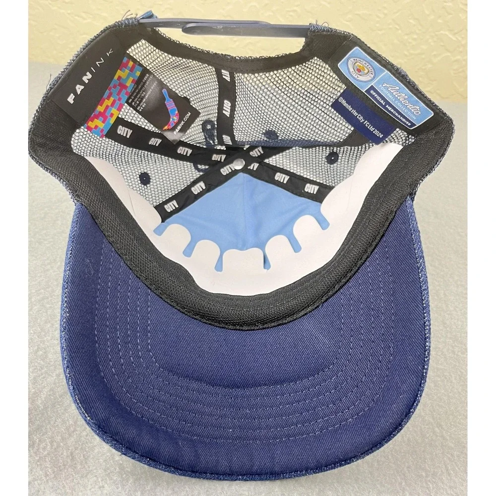 Manchester City Hat Snap Back Official Trucker We Love This City Soccer NEW‎